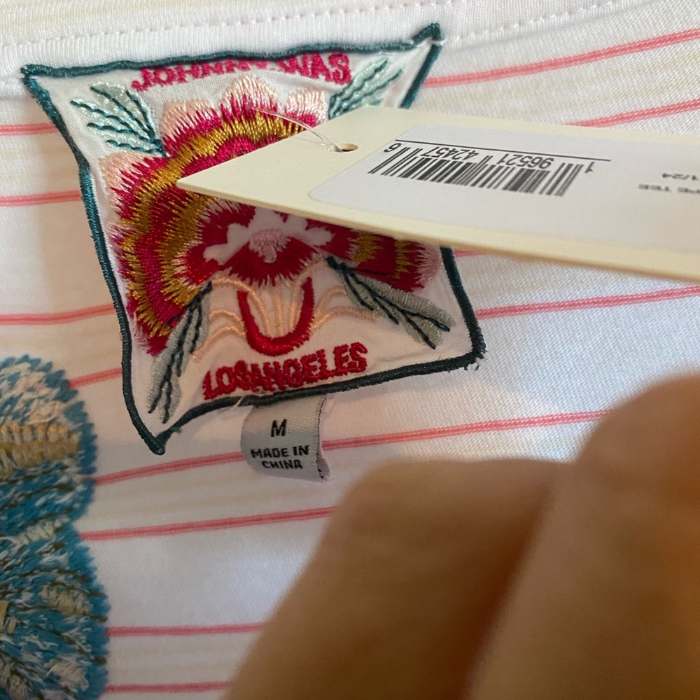 Johnny Was Adele embroidered long sleeve tee - Picture 7 of 7